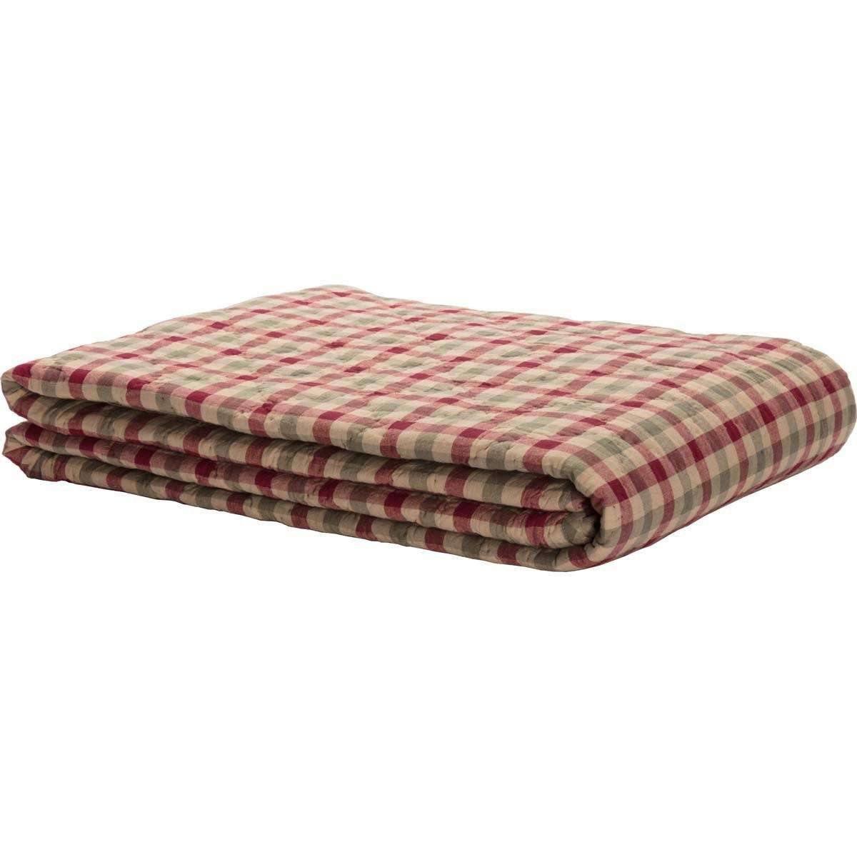 Jonathan Plaid Queen Quilt 90Wx90L VHC Brands - The Fox Decor
