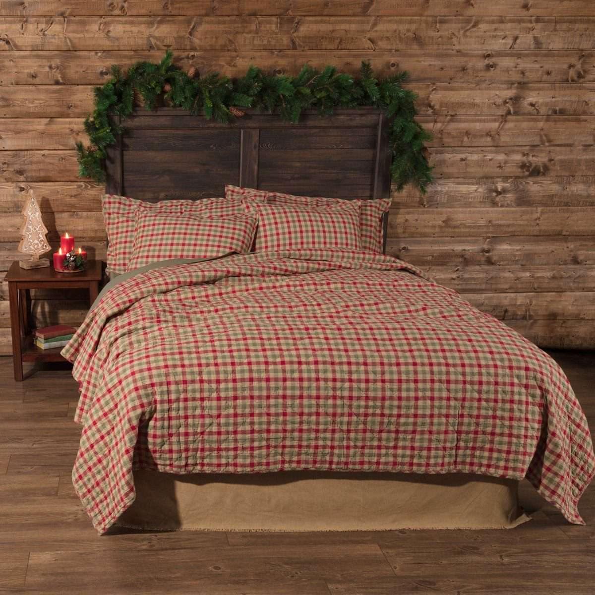 Jonathan Plaid Twin Quilt 68Wx86L VHC Brands