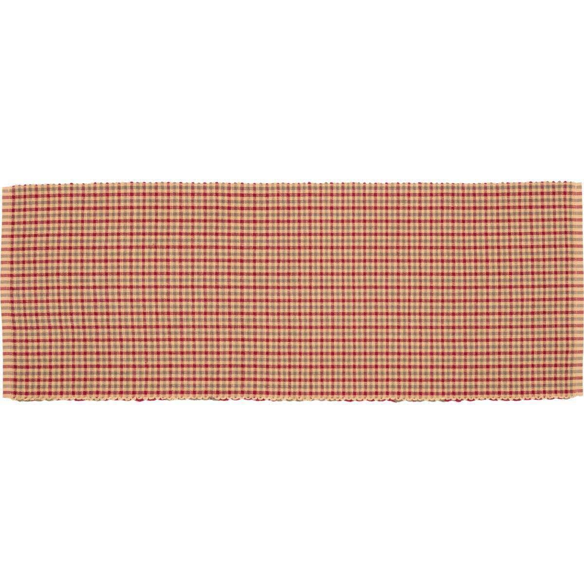 Jonathan Plaid Ribbed Runner 13x36 VHC Brands - The Fox Decor