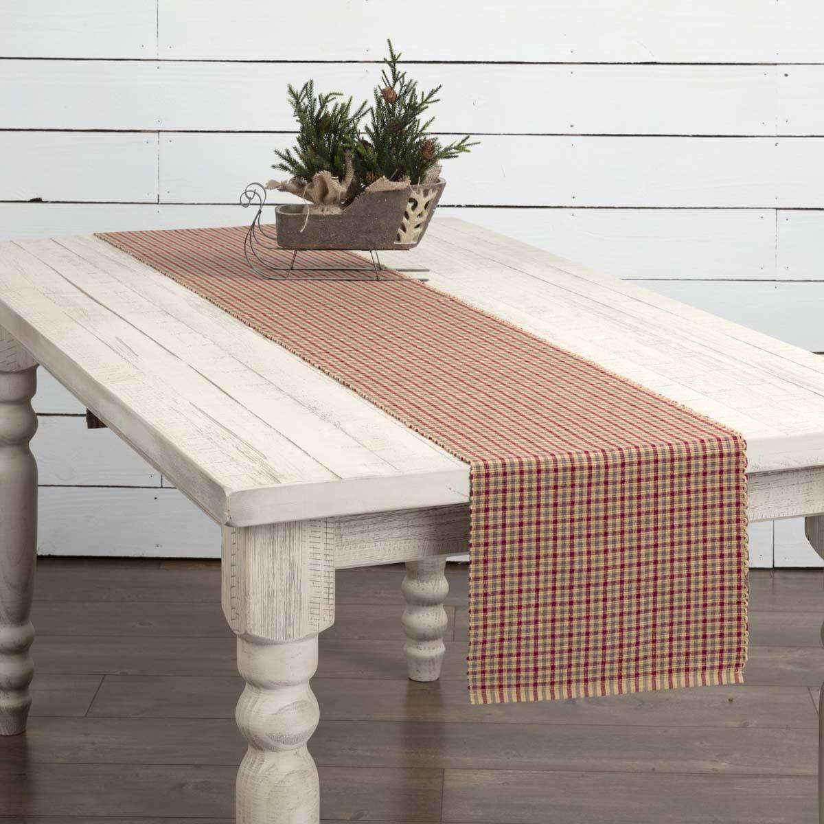 Jonathan Plaid Ribbed Runner 13x90 VHC Brands - The Fox Decor