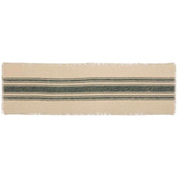 Thumbnail for Vintage Burlap Stripe Green Runner 13x48 VHC Brands - The Fox Decor
