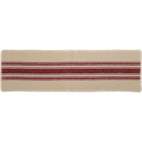 Thumbnail for Vintage Burlap Stripe Red Runner 13x48 VHC Brands - The Fox Decor