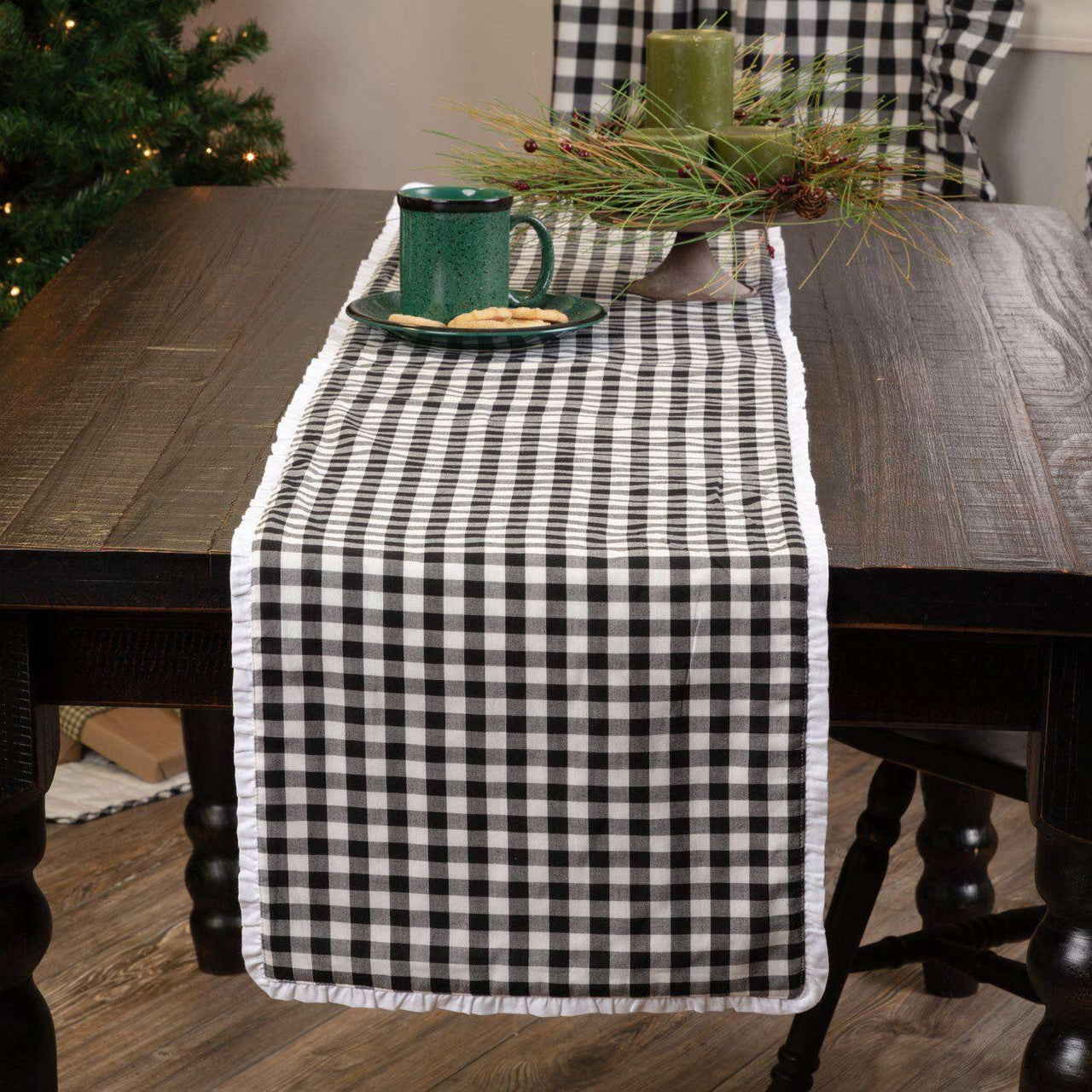 Emmie Black Runner 13x72 VHC Brands - The Fox Decor