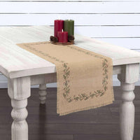 Thumbnail for Jute Burlap Ivy Runner 13x36 VHC Brands