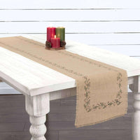 Thumbnail for Jute Burlap Ivy Runner 13x90 VHC Brands