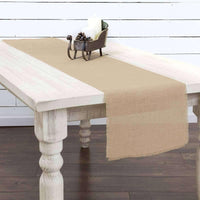 Jute Burlap Natural Runner 13x72 VHC Brands - The Fox Decor