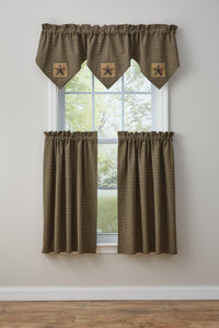 Thumbnail for Pieced Star Valance - Triple Point Park Designs - The Fox Decor