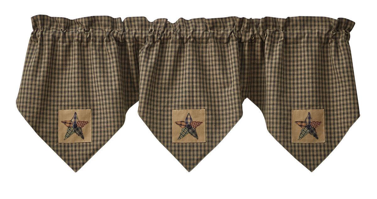 Pieced Star Valance - Triple Point Park Designs - The Fox Decor