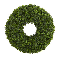 Thumbnail for 28” Boxwood Artificial Wreath