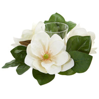 Thumbnail for 13” Magnolia Artificial Candelabrum Arrangement