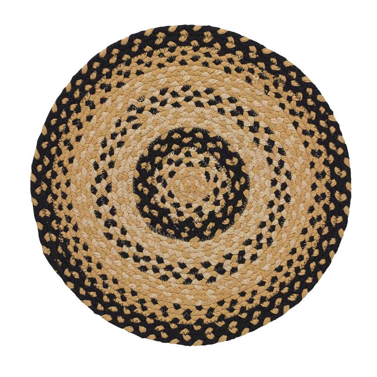 Cornbread Braided Placemat - Round Set Of 6 Park Designs - The Fox Decor