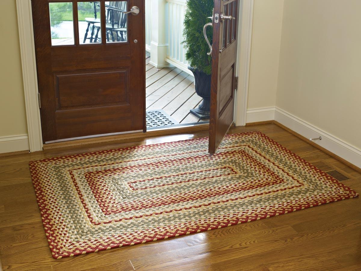 Mill Village Braided Rectangle Rug 4'x6' Park Designs