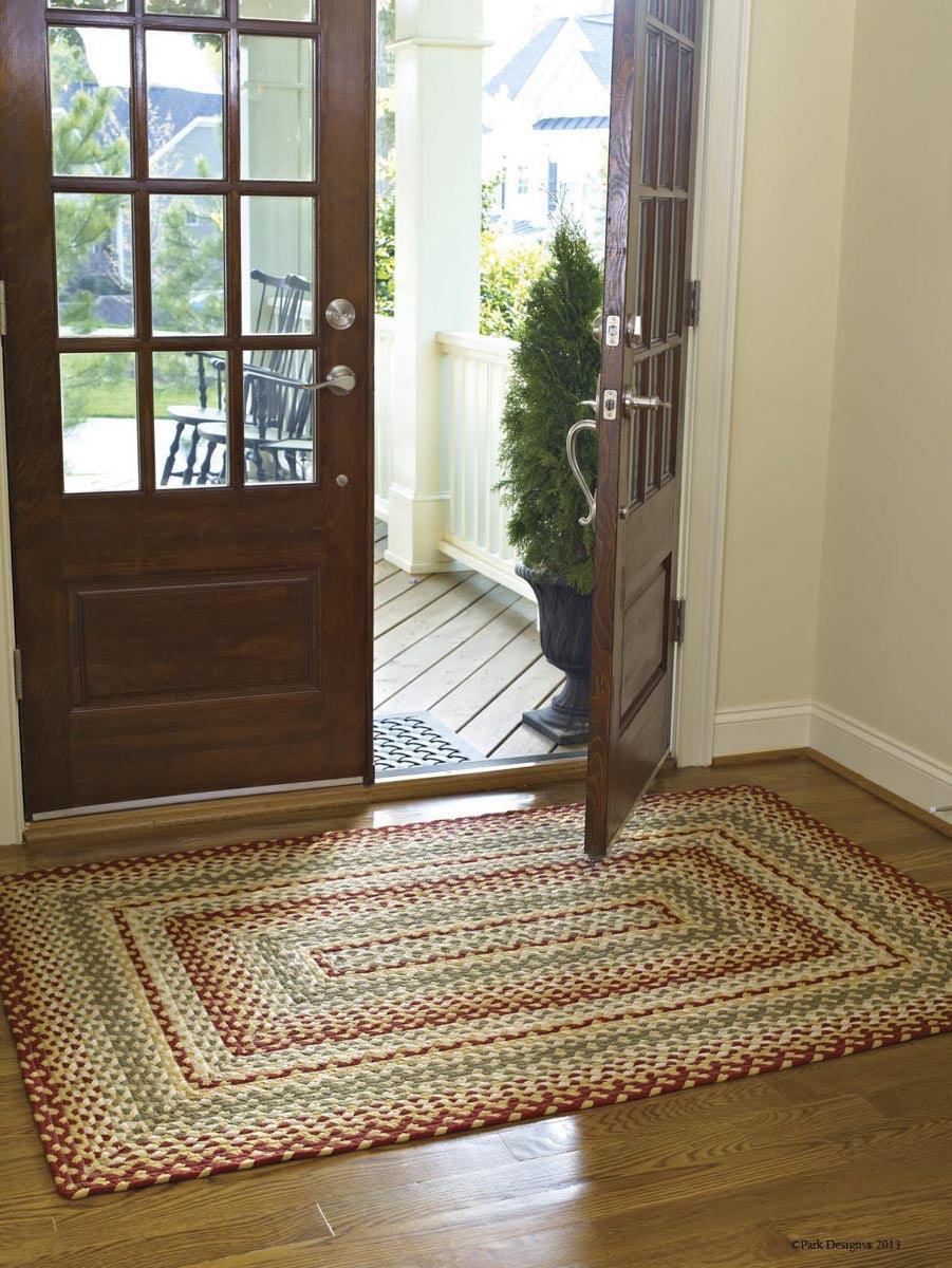 Mill Village Braided Rectangle Rug 4'x6' Park Designs - The Fox Decor