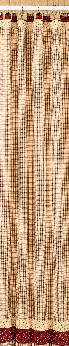 Apple Jack Farmhouse Shower Curtain - 72" x 72" Park Designs - The Fox Decor