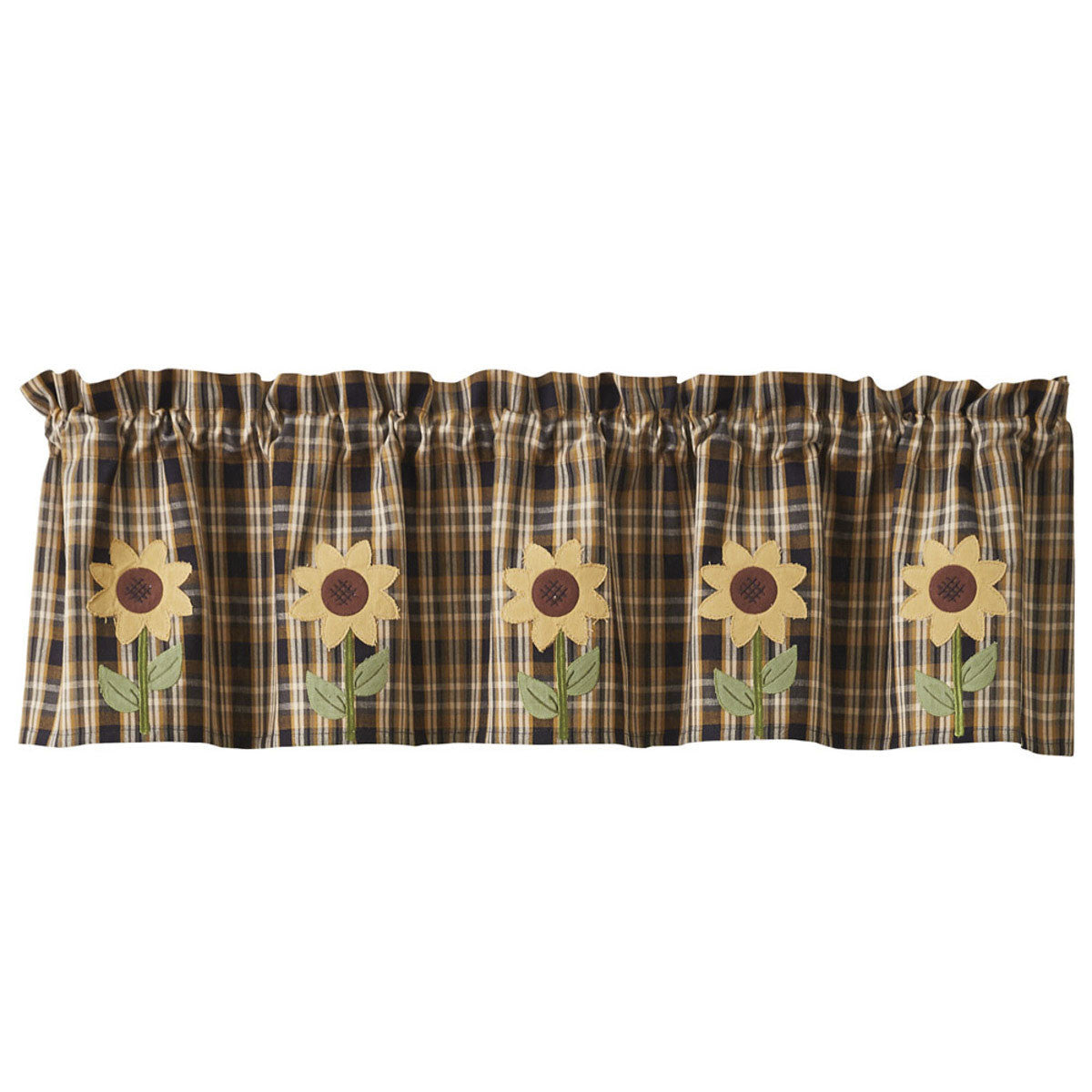 Sunflower In Bloom Valance - Applique Park designs