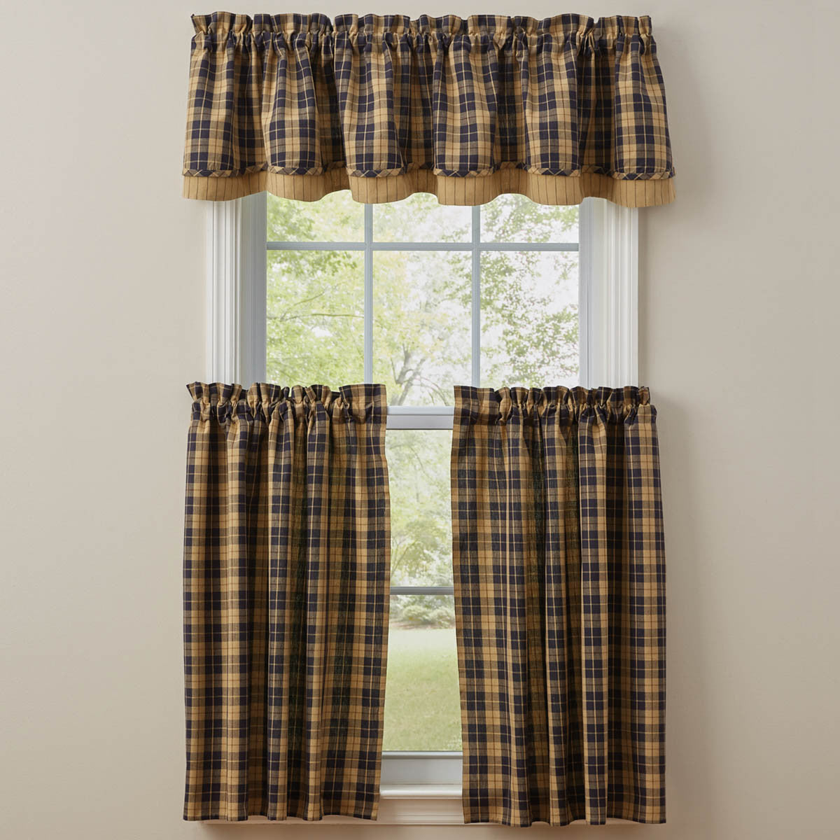 Pittsfield Valance Set of 4 - Lined Layered Park Designs