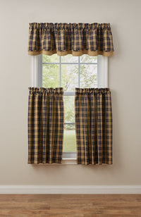 Thumbnail for Pittsfield Valance Set of 4 - Lined Layered Park Designs