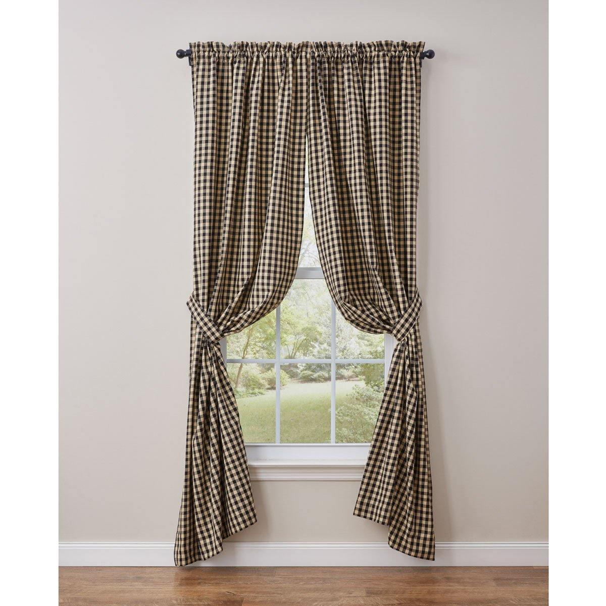 Berry Gingham Panels - 72x84 Park Designs - The Fox Decor