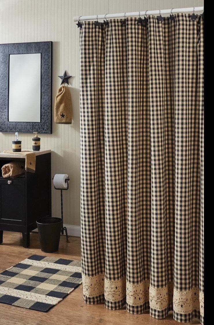 Berry Gingham Shower Curtain - 72