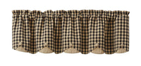 Thumbnail for Berry Gingham Valance - Scalloped Park Designs - The Fox Decor
