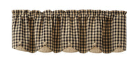 Thumbnail for Berry Gingham Valance - Scalloped Park Designs
