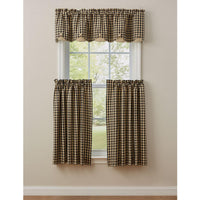 Thumbnail for Berry Gingham Valance - Scalloped Park Designs - The Fox Decor