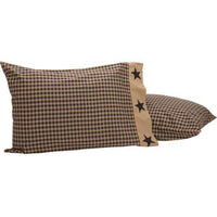 Thumbnail for Black Check Star Standard Pillow Case Set of 2 21x30 VHC Brands - The Fox Decor