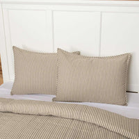 Thumbnail for Sawyer Mill Charcoal Ticking Stripe Standard Sham 21x27 VHC Brands - The Fox Decor