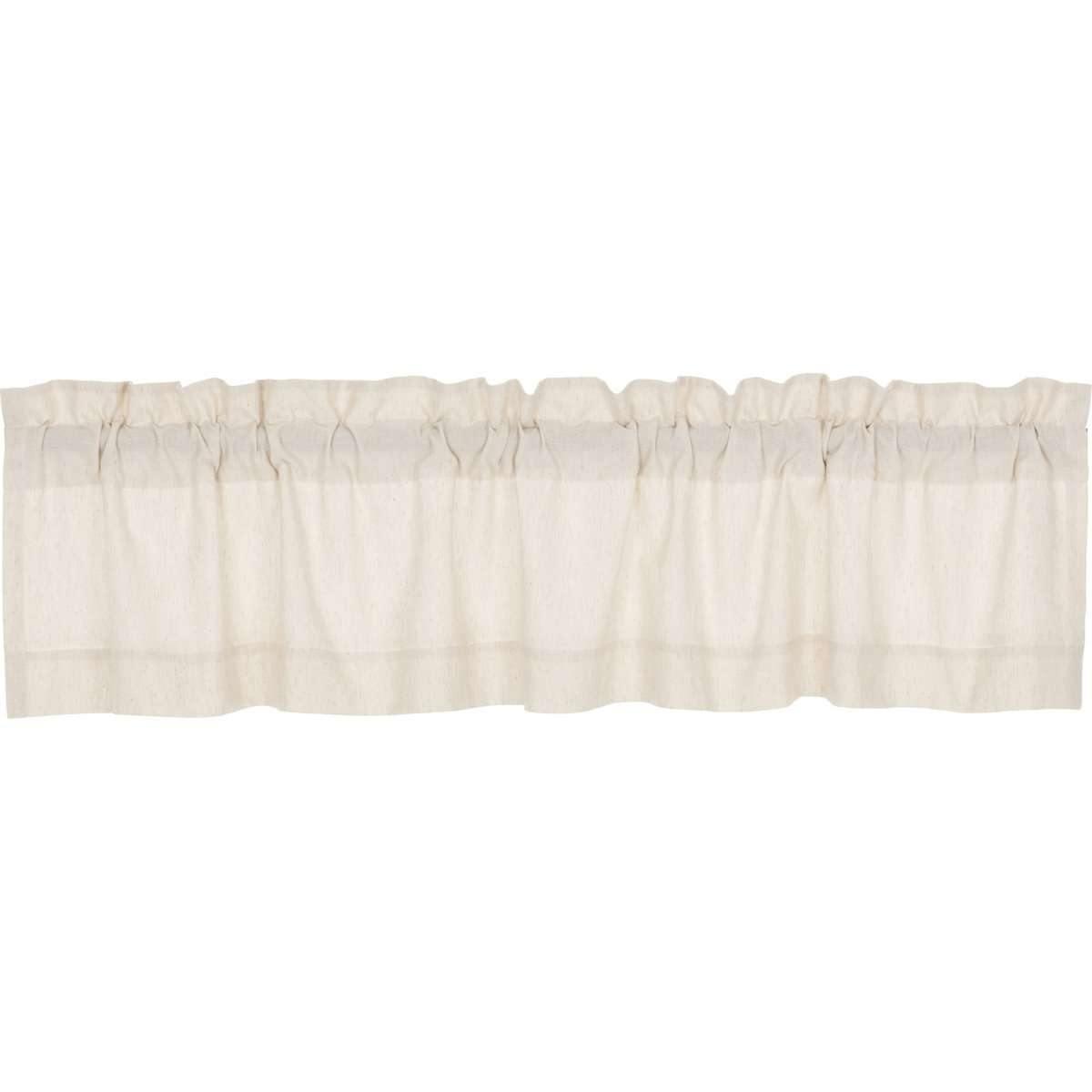 Simple Life Flax Natural Valance Curtain 16x72 - The Fox Decor