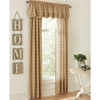 Thumbnail for Fieldstone Plaid Lined Curtain Panels 72