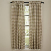 Thumbnail for Stoneboro Check Panels - Cream 72x63 Lined Park Designs - The Fox Decor