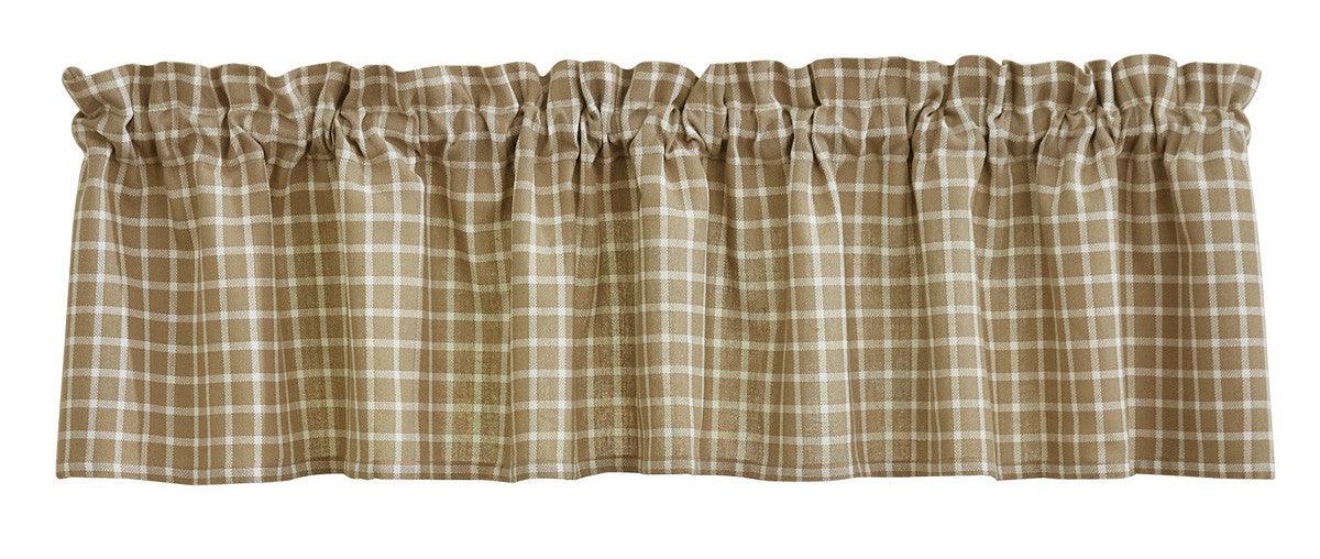 Stoneboro Check Valance - Cream Park designs - The Fox Decor