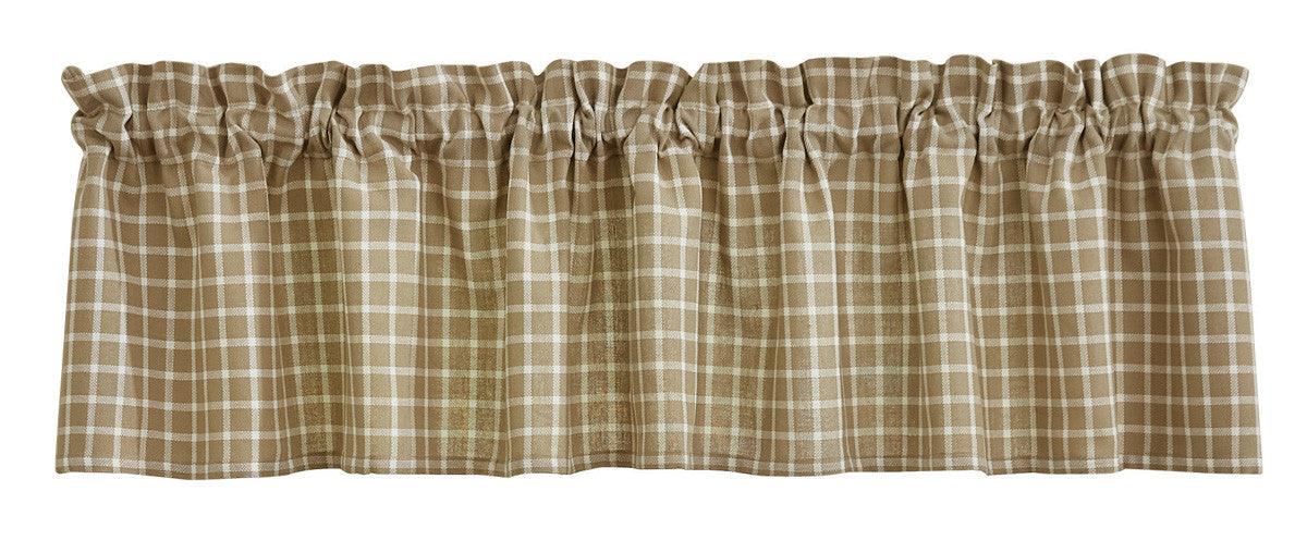 Stoneboro Check Valance - Cream Park designs