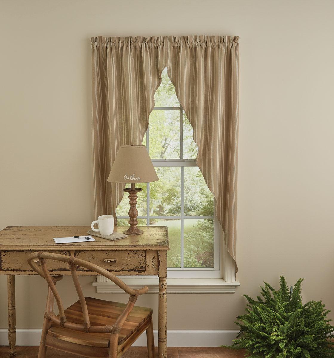 Chester Stripe Romantic Swags - Cream 72x63 Park Designs - The Fox Decor