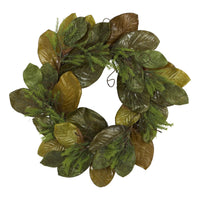 Thumbnail for 26” Magnolia Leaf Artificial Wreath
