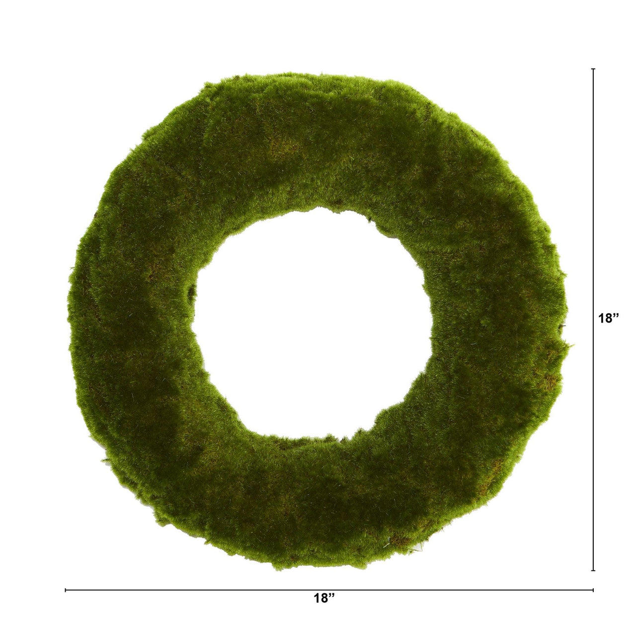 18” Moss Artificial Wreath - The Fox Decor