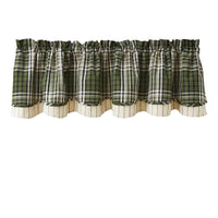 Thumbnail for Juniper Plaid Valance - Lined Layered Park Designs
