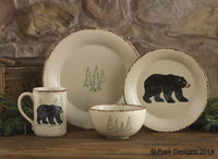 Thumbnail for Rustic Retreat Bear Salad Plates - Set of 4 Park Designs