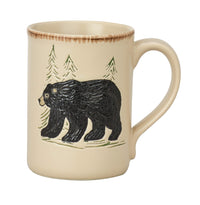 Thumbnail for Rustic Retreat Bear Mugs - Set of 4 Park Designs