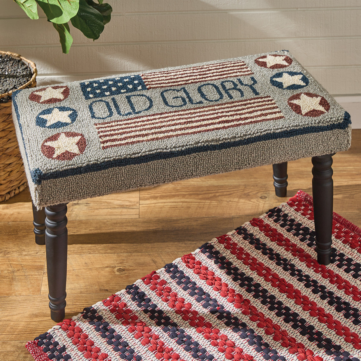 Old Glory Hooked Bench Park Designs