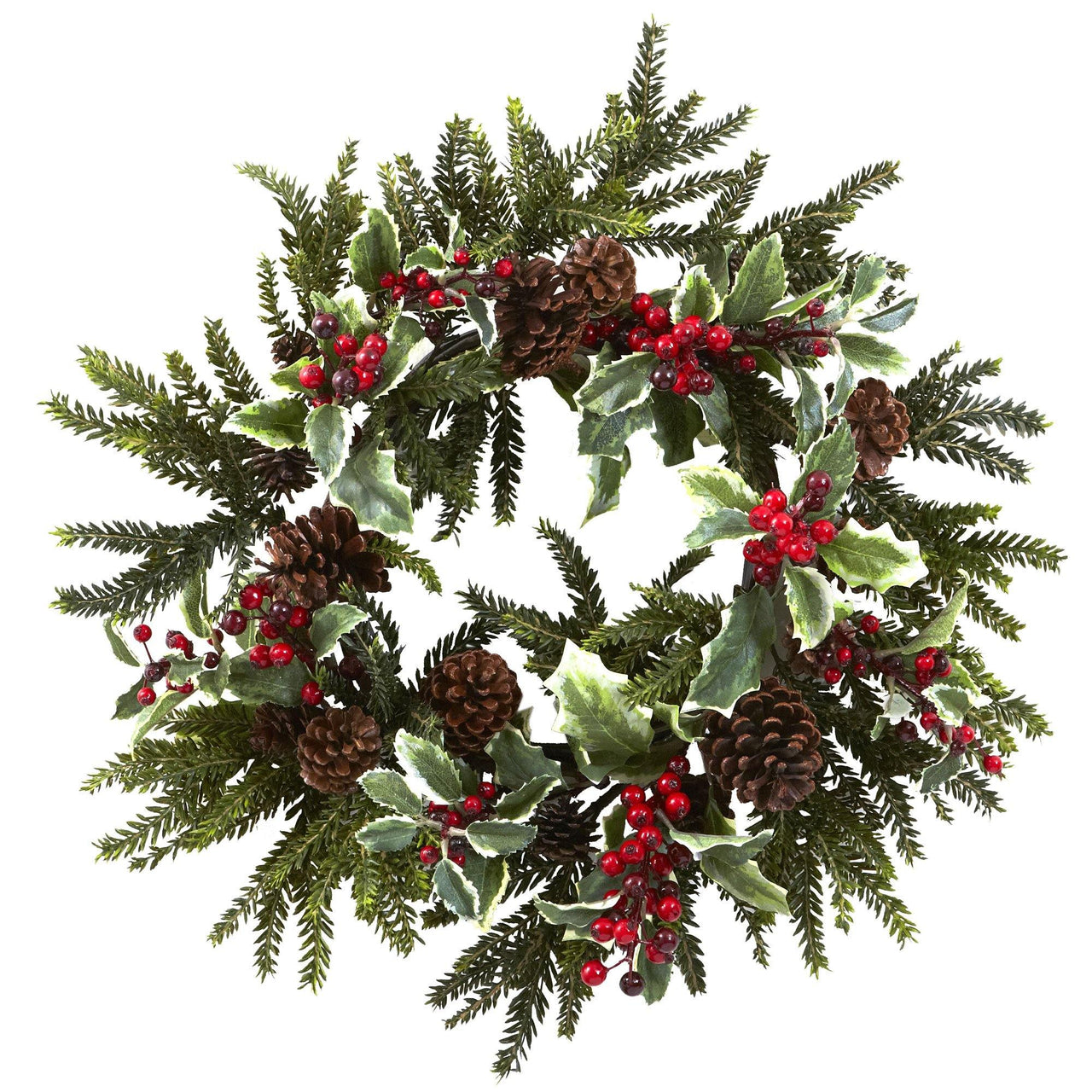 22” Holly Berry Wreath