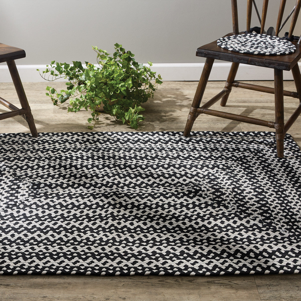 Blacksburg Braided Rectangular Cotton Rug 48" x 72" (4'x6') Park Designs