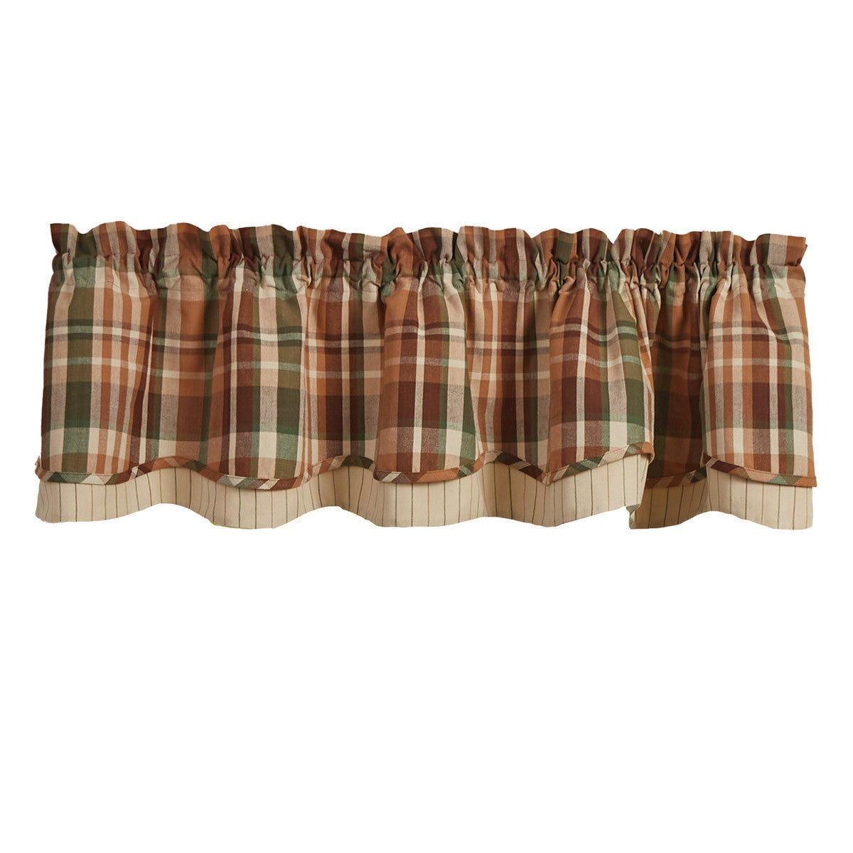 Woodbourne Lined Layered Valance 16" L - Park designs - The Fox Decor