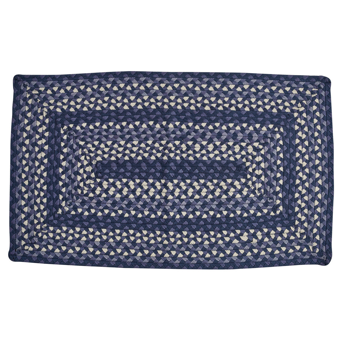 Bluestone Braided Rectangular Rug 27" x 45" Park Designs - The Fox Decor