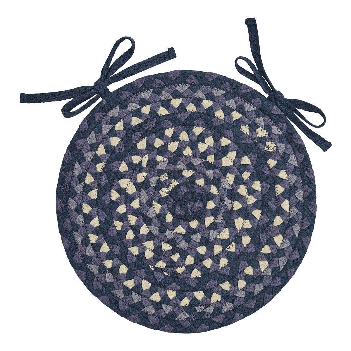 Bluestone Braided Chair Pad Set of 4 - The Fox Decor
