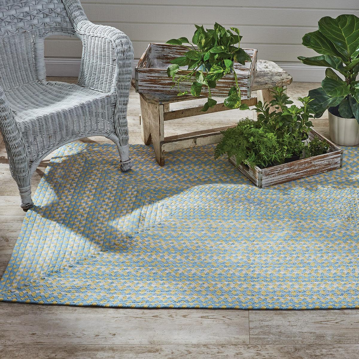 Cozy Cottage Braided Rectangle Rug 4' x 6' Park Designs - The Fox Decor