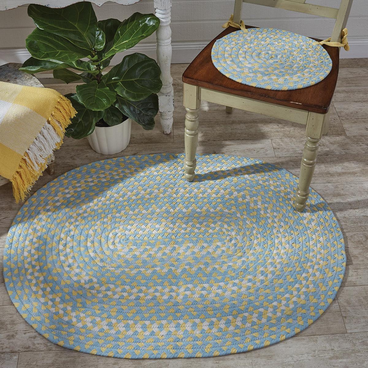 Cozy Cottage Braided Chair pad Set of 4