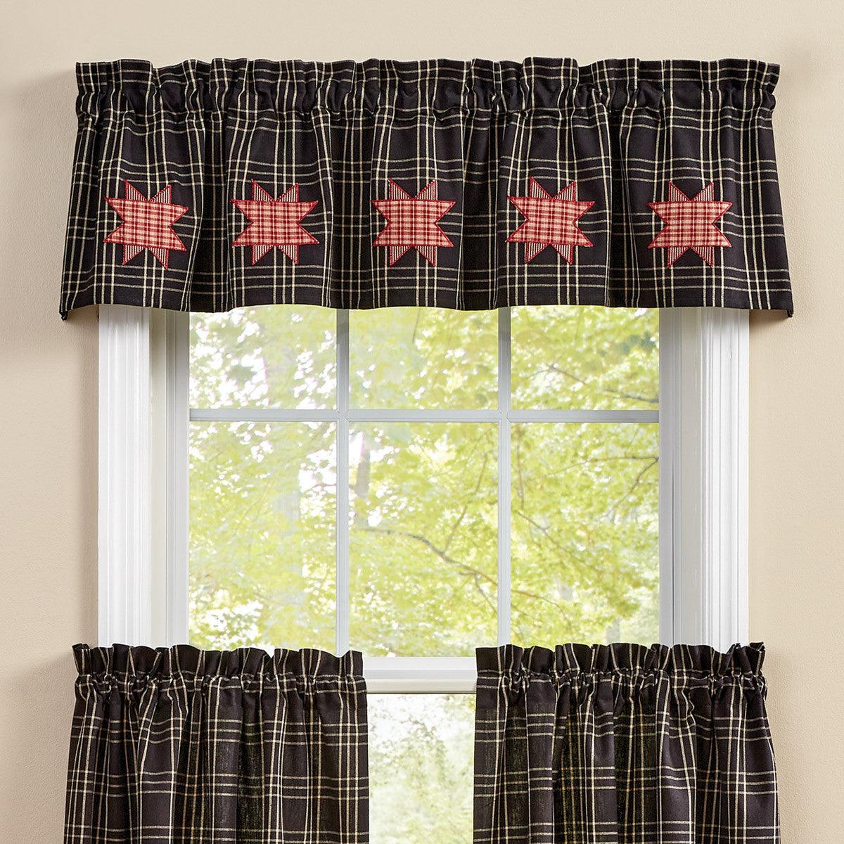 Farmhouse Star by Park Decorative Valance - 60x14 Park designs - The Fox Decor