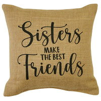 Thumbnail for Sisters Make Friends Sentiment Pillow - 10x10 Park Designs - The Fox Decor