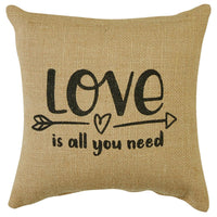 Thumbnail for Love Is All Sentiment Pillow - 10x10 Park Designs - The Fox Decor